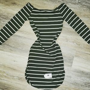 Long sleeve striped dress